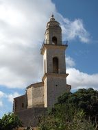 church on a hill in mallorca