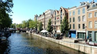 Amsterdam Canal in the Netherlands