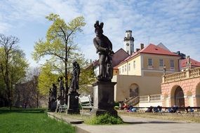 statues in the park