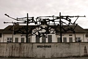 Antique concentration camp in germany