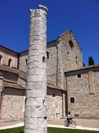column near the castle