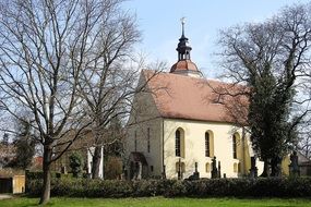 christian church in the spring garden