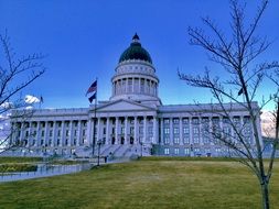 The Capital Of The State Capitol In Salt Lake City