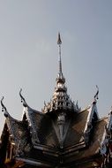 Bangkok temple roof peaks