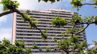 multi-apartment high city building