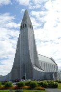 white church in Reykjavik