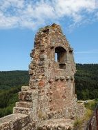 middle ages castle ruins