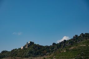 medieval building on the mountain