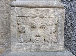 bas-relief framed on a building in the old town of GÃ¶rlitz