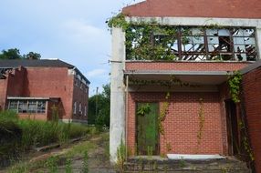 abandoned school building