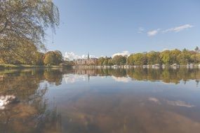 photo of urban river in Stockholm, Sweden