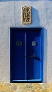 blue Church door