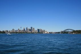 Landscape with the skyscrapers in Sydney