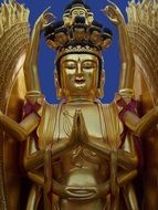 traditional golden buddha statue