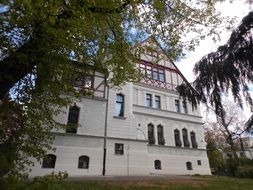 traditional building in Park, poland