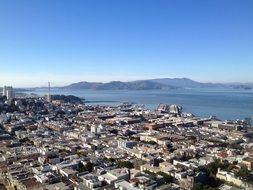 city scape of San Francisco in California