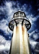 lighthouse on a cloudy night
