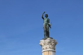 goddess guangxi beihai square statue against the blue sky