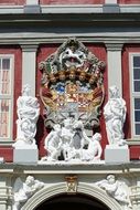 sculpture above gate of Schloss WolfenbÃ¼ttel, germany