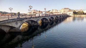 bridge over the river as a monument of architecture