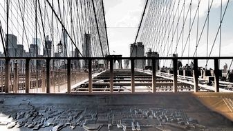 fencing on brooklyn bridge