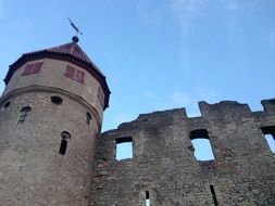 ruins of medieval castle, germany, Tuttlingen