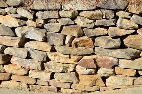 part of stone wall