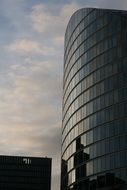 skyscraper with a glass facade in london