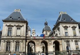 historic town hall building, france, lyon