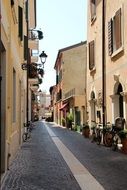 alley between houses in the old town