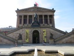 building of the old national gallery in berlin