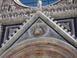 fragment of beautiful cathedral facade, italy, Florence