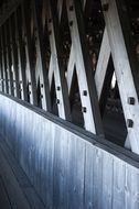 wooden crate bridge in Frankenmuth