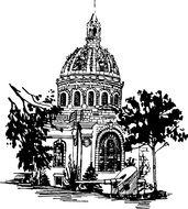old fashioned victorian drawing