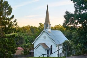 old white wooden church