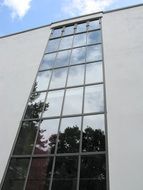 building with panoramic windows, dessau