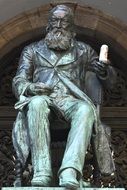 Ancient Hendrik Conscience Statue