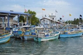 boats in the port of sri lanka