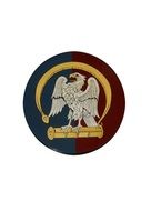 emblem on a church in Fotheringay, England