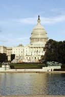 distant view of the capitol in washington