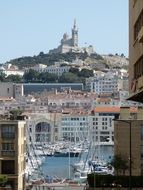 panorama of the port in marseille