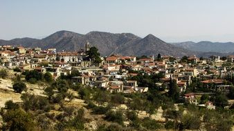 panoramic view of Lefkara village