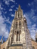 Ulm Cathedral in Munster on a sunny day