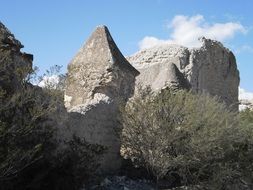 landscape of stone old building