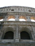 close up of the ruins of the Colosseum