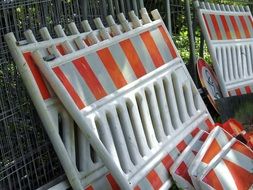 folded construction fences