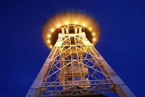 modern lighted tower