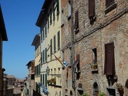 medieval street in Volterra