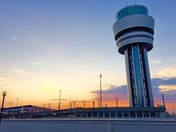 modern building at munich airport