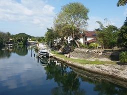 dwelling by the calm river